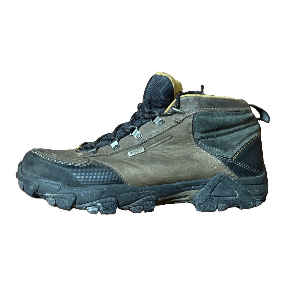 Ahnu Elk Ridge Mid Cut Hiking Boots Brown Black Men's 11.5
